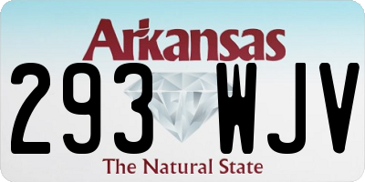 AR license plate 293WJV