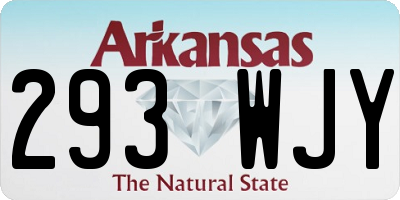 AR license plate 293WJY