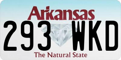 AR license plate 293WKD
