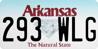 AR license plate 293WLG