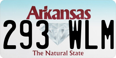 AR license plate 293WLM