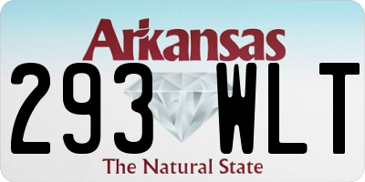 AR license plate 293WLT