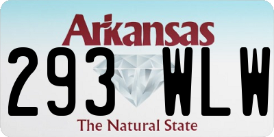 AR license plate 293WLW
