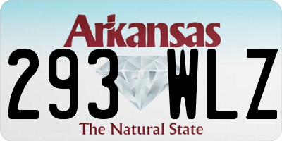 AR license plate 293WLZ