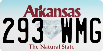 AR license plate 293WMG