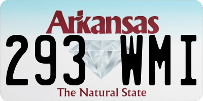 AR license plate 293WMI