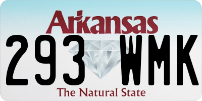 AR license plate 293WMK