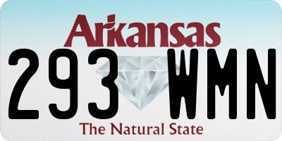 AR license plate 293WMN