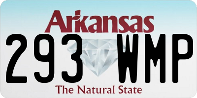 AR license plate 293WMP