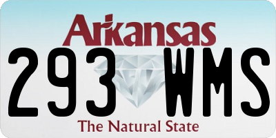 AR license plate 293WMS