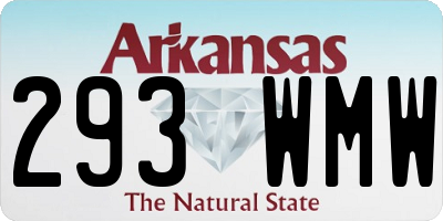 AR license plate 293WMW