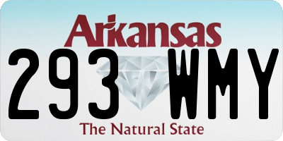 AR license plate 293WMY