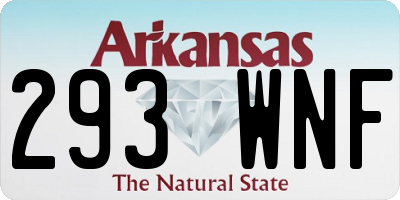 AR license plate 293WNF