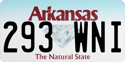 AR license plate 293WNI