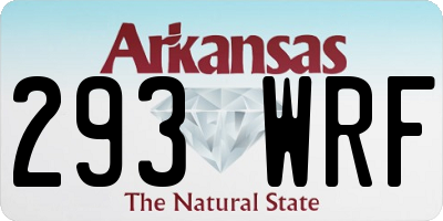 AR license plate 293WRF