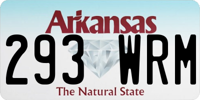 AR license plate 293WRM