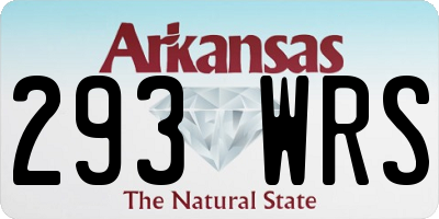 AR license plate 293WRS
