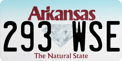 AR license plate 293WSE