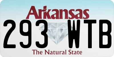 AR license plate 293WTB