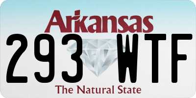 AR license plate 293WTF