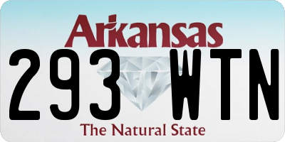 AR license plate 293WTN