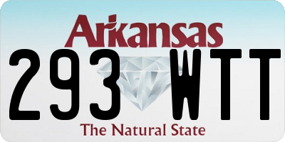 AR license plate 293WTT