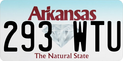 AR license plate 293WTU