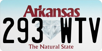 AR license plate 293WTV
