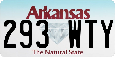 AR license plate 293WTY