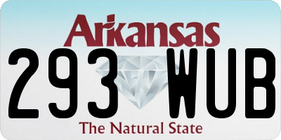 AR license plate 293WUB