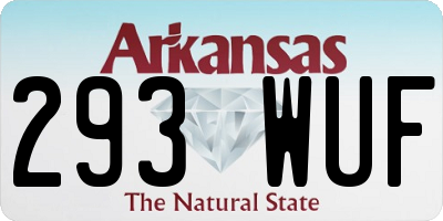 AR license plate 293WUF