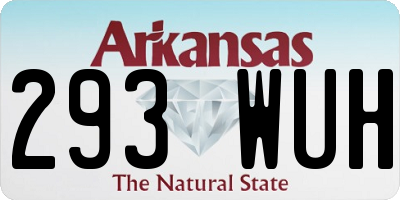 AR license plate 293WUH