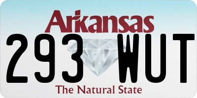 AR license plate 293WUT