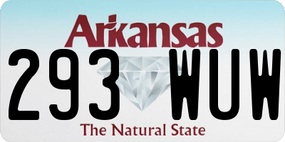 AR license plate 293WUW