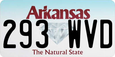 AR license plate 293WVD