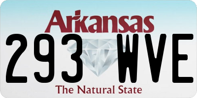 AR license plate 293WVE