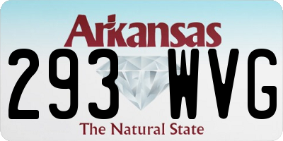 AR license plate 293WVG