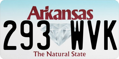 AR license plate 293WVK