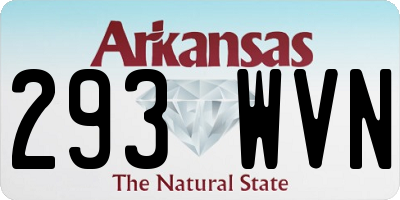 AR license plate 293WVN