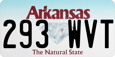 AR license plate 293WVT