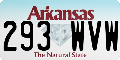 AR license plate 293WVW