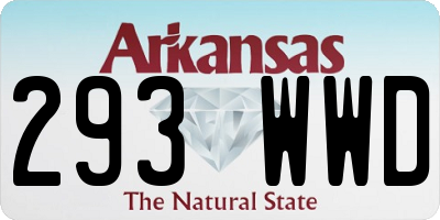 AR license plate 293WWD