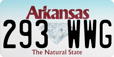 AR license plate 293WWG