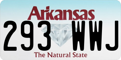 AR license plate 293WWJ