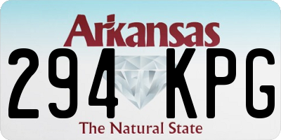 AR license plate 294KPG