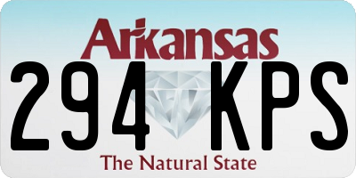 AR license plate 294KPS