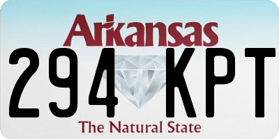 AR license plate 294KPT