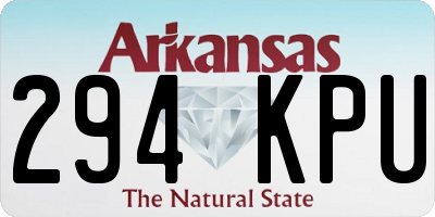 AR license plate 294KPU