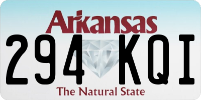 AR license plate 294KQI