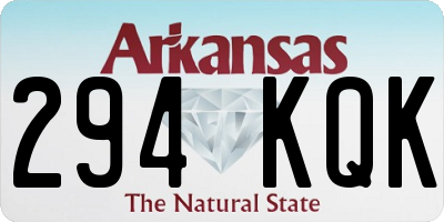 AR license plate 294KQK